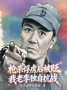 《枪杀俘虏后被贬,我老李独自抗战》小说封面