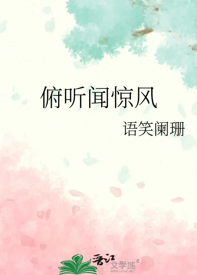 《俯听闻惊风》小说封面